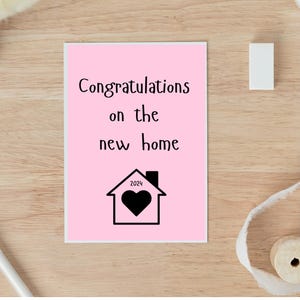 New Home Card, Housewarming Card, New Home cadeau, Moving Day Card, cadeau makelaar, gefeliciteerd cadeau nieuw huis, nieuw begin 2024