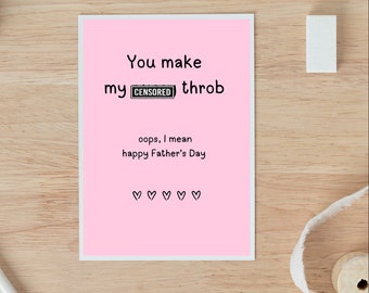 Tarjeta picante del Día del Padre / Tarjeta para esposo / Tarjeta para él / Tarjeta del Día del Padre / Tarjeta para papá / Tarjeta para novio