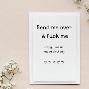 Carte d'anniversaire sale pour lui, carte d'anniversaire torride pour mari, carte d'anniversaire petit ami, cadeau d'anniversaire, cartes d'anniversaire pour petit ami image 3