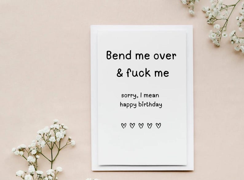 Carte d'anniversaire sale pour lui, carte d'anniversaire torride pour mari, carte d'anniversaire petit ami, cadeau d'anniversaire, cartes d'anniversaire pour petit ami image 3