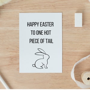 Tarjeta de Pascua divertida y sucia para adultos / Tarjeta de vacaciones de primavera sucia Dulces de Pascua para esposo, esposa, novio, novia Tarjeta FWB
