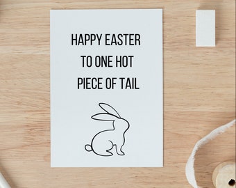 Dirty Easter Funny Adult Easter Card | Dirty Spring Holiday Card Easter Candy For Husband For Wife For Boyfriend For Girlfriend FWB Card