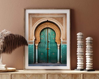 Photography Architecture , Vintage Gallery Wall,  Moroccan Door , Moroccan Product , Morocco , Oriental Art ,  , Digital Prints