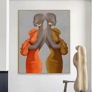 Black art prints , Black woman art , African wall art ,Painting print , Digital prints , Extra large wall art