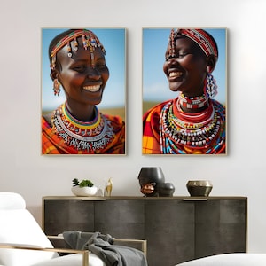 African Wall Art , Black Woman Art ,  Ethnic decoration , Afrocentric Wall Art, Afro Woman , photography artwork , Digital prints ,