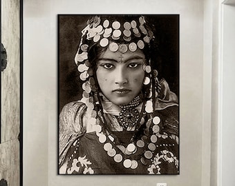 Berber Woman Portrait: Ethnic Art Print (Digital Download)
