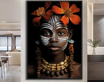African Woman Portrait, Fine Art Photography Print (Digital Download)