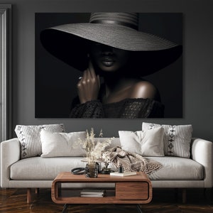Artwork print , Lady art , Muserum poster , Gallery Wall Art , Black Woman Art , African art ,  wall art printable , photography artwork