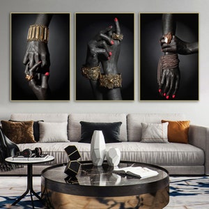 Set of 3 prints ,African wall art , Black art prints , Wall art, Photography artwork Print , Digital prints , Extra large wall art