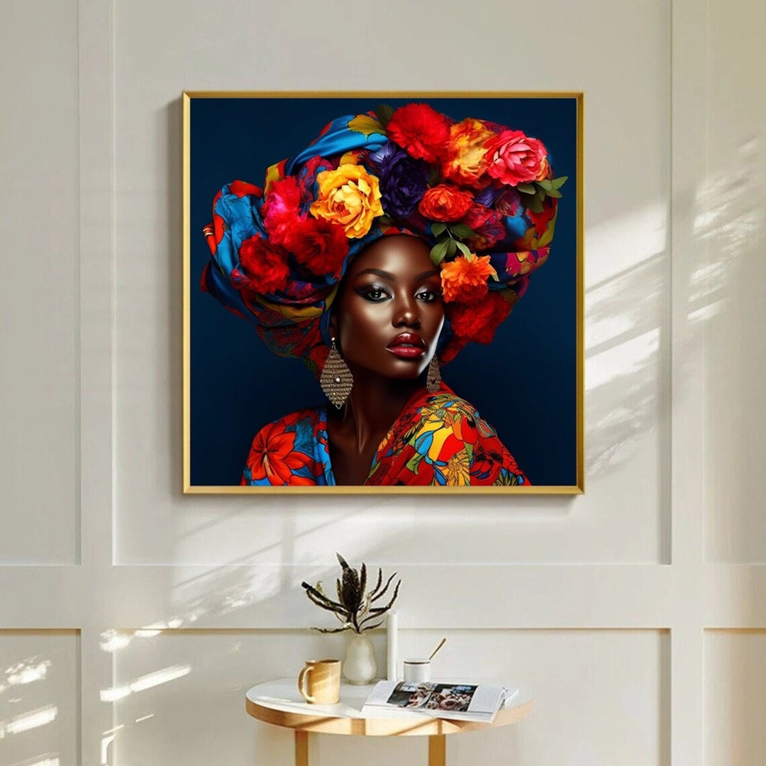 Black Woman Art, African Wall Art , Photography Artwork , Woman Artwork ...