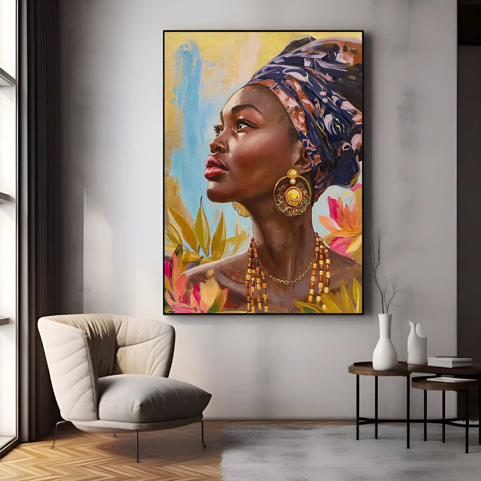 Black Woman Art Print: Afrocentric Gallery Wall Decor (digital Art) - Etsy