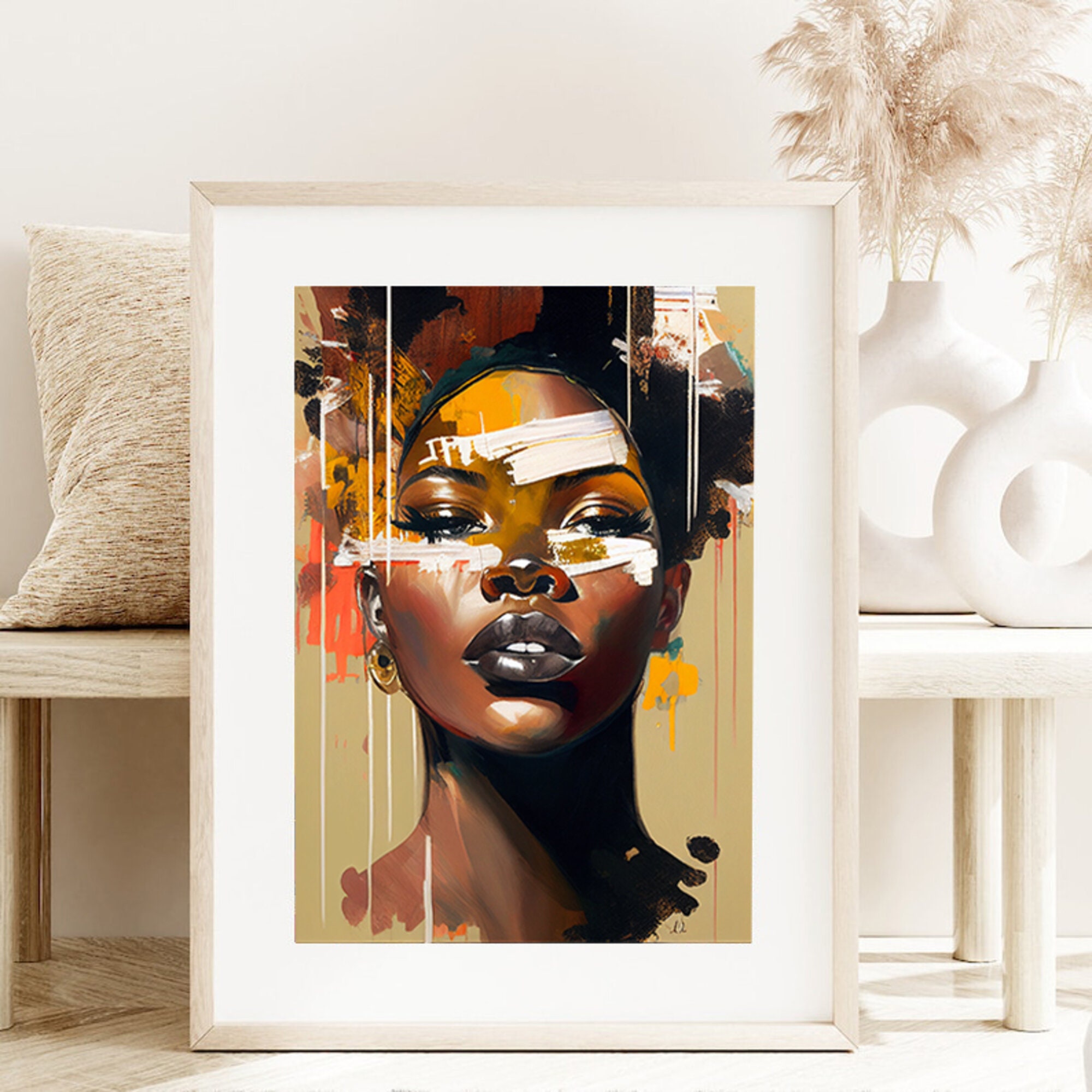 Black Woman Art, African Art Digital Prints, INSTANT DOWNLOAD