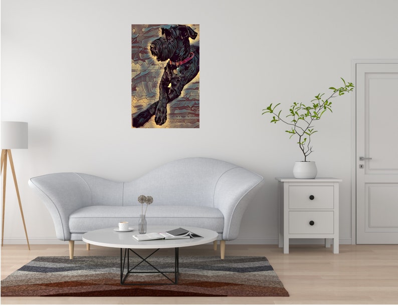 Princess Freya Giant Schnauzer Canvas Art Gallery Wraps Home Decor ...