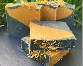 Turmeric & Activated Charcoal Goat Milk Soap