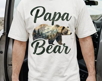 Father's Day shirt, Papa Bear shirt, Dad Bear Tshirt, Daddy Bear, Grandpa Bear, Funny Papa, Sweatshirts, Graphic Tee, Best Papa, New Papa
