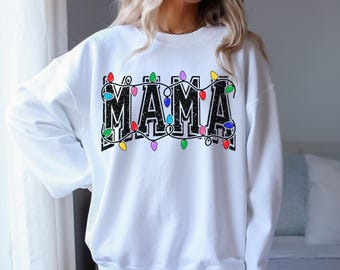 Christmas Mama Shirt, Merry Christmas Sweatshirt, Mama Christmas Sweatshirt, Christmas Gift For Mom, Christmas Mama Sweatshirt