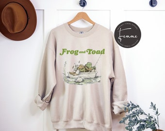 Frog And Toad Sweatshirt, Vintage Classic Book Sweatshirt, Frog And Toad Sweatshirt, Frog Shirt, Retro Frog Tee, Vintage Classic Book Cover