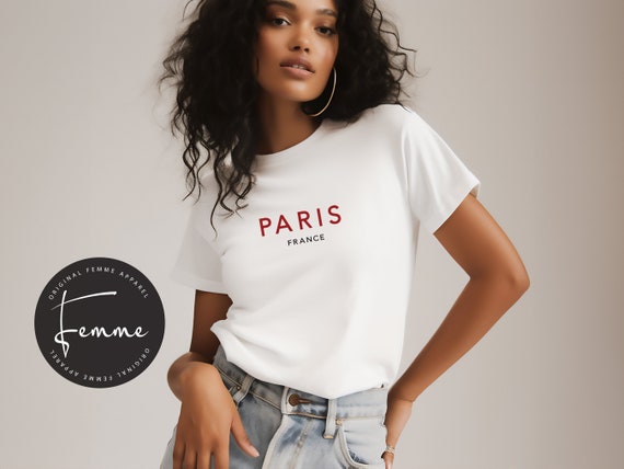 Paris France Shirt, Paris Shirt, Parisian Gift, French Gift For Her, Aesthetic Clothing, Traveler Gift Shirt, Paris T-Shirt, Crop Top