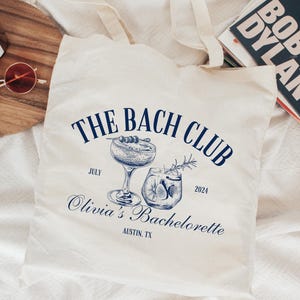 Bachelorette Tote Bag, Bach Club Tote Bag, Cute Bachelorette Gift Bag, Girls Trip Gift Bag, Beach Tote Gift For Her, Bachelorette Beach bag