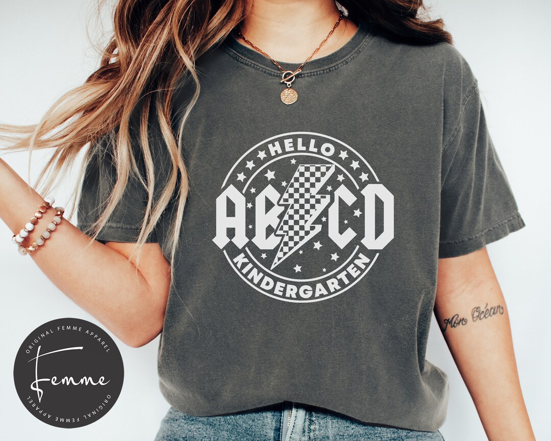 ABCD Teacher Shirt- Comfort Colors - Kindergarten Teacher Shirt ...