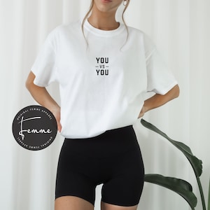 Camisa You Vs You - Camisa de gimnasio - Cubierta de bomba - Regalo de fitness- Regalo de amante del gimnasio - Camisa de entrenamiento - Camisa de levantamiento de pesas - Camisa de culturismo