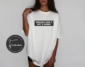 Benders KeepYou Hot Shirt- Rave Festival Shirt House Music Tee - Techno Top Concert Oversized Merch Electronic Dance EDM Club T-Shirt