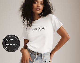 Milano Italy Shirt, Italian Shirt, Italy Gift, Gift For Her, Aesthetic, Traveler Gift Shirt, Fashion, Italia, Italy, Tshirt, Crop Top