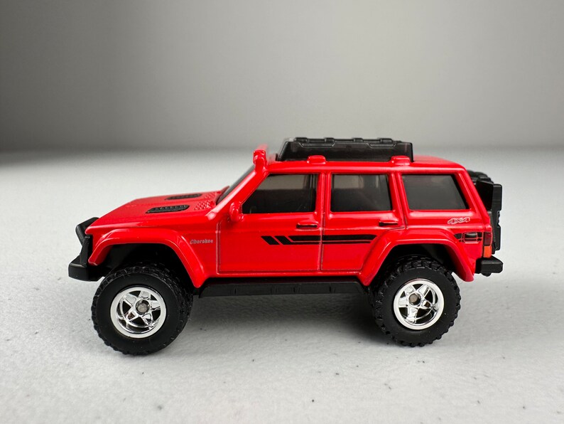 Jeep Cherokee XJ Overland Hot Wheels modified W/ Real Rubber Etsy