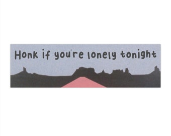 Honk If You're Lonely Tonight, Silver Jews Bumper Sticker