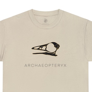 Archaeopteryx Fossil Paleontology Unisex Heavy Cotton Tee