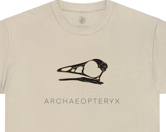 Archaeopteryx Fossil Paleontology, uniseks zwaar katoenen T-shirt