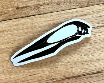 Hatzegopteryx Pterosaur Skull CLEAR Decal Sticker