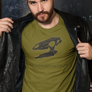 Ankylosaur Gargoyleosaurus Fossil Paleontology Unisex Heavy Cotton Tee