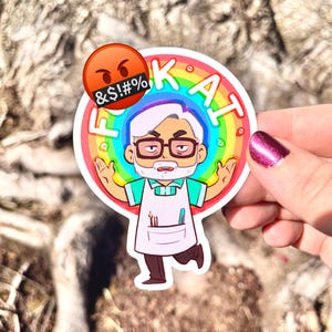 Hayao Miyazaki "F--K AI" Ghibli Decal Sticker
