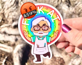 Naklejka Hayao Miyazaki „F--K AI” Ghibli