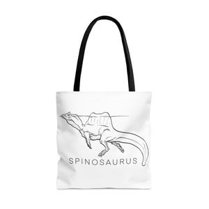 Spinosaurus Illustrated Paleontology Tote Bag