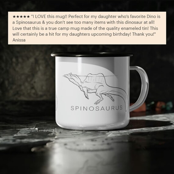 Spinosaurus Paleontology Camp Cup Illustrated Fossil Mug - Etsy