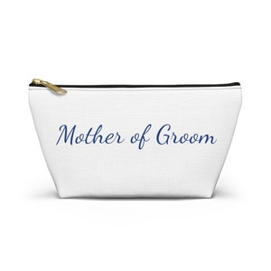 Chic Mother of Groom Makeup Pouch - Elegant Bridal Cosmetic Bag