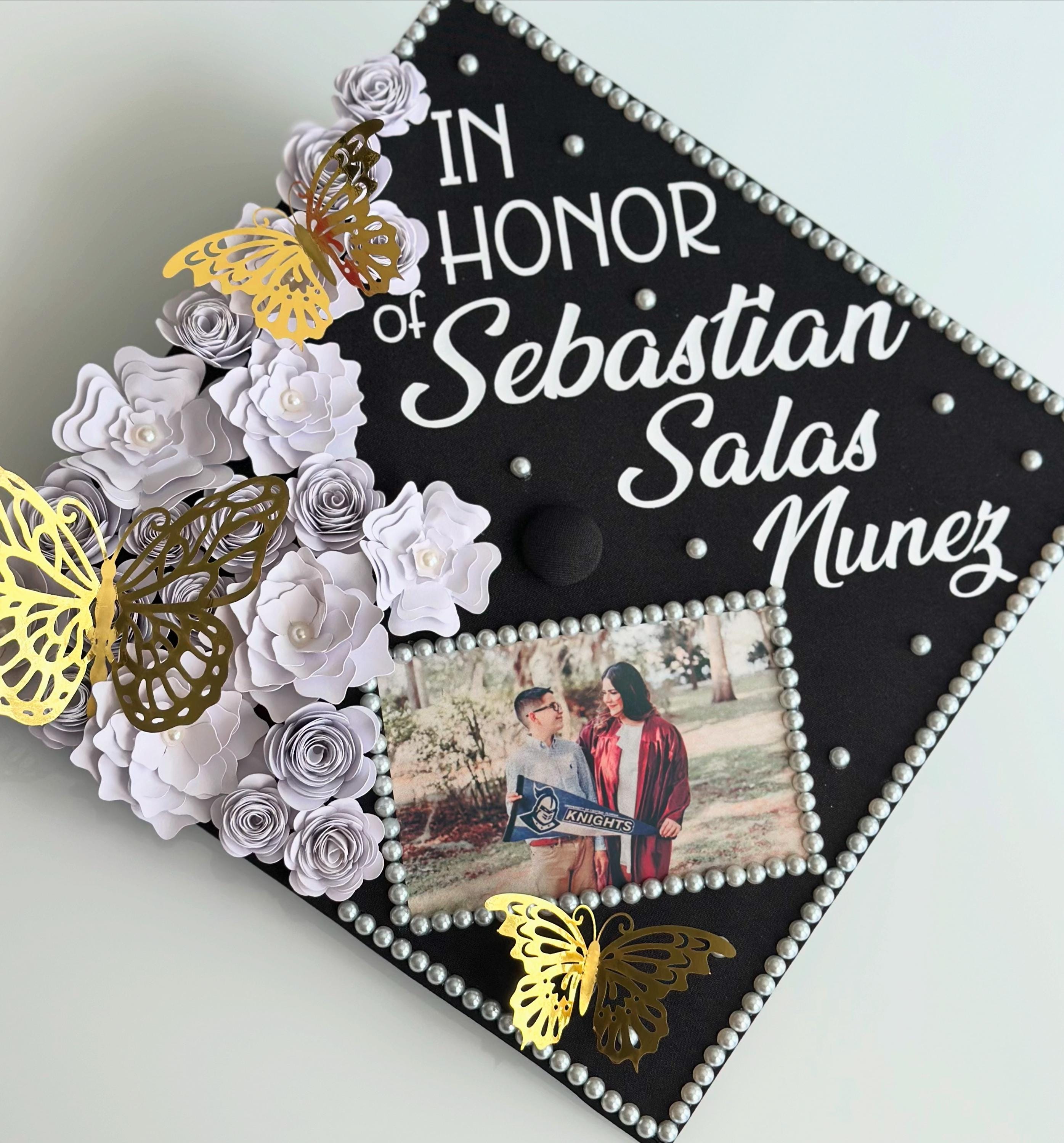 Cal Poly Rhinestone Grad Topper Custom Rhinestone Graduation Cap Topper: Handmade Bling Decoration - Etsy