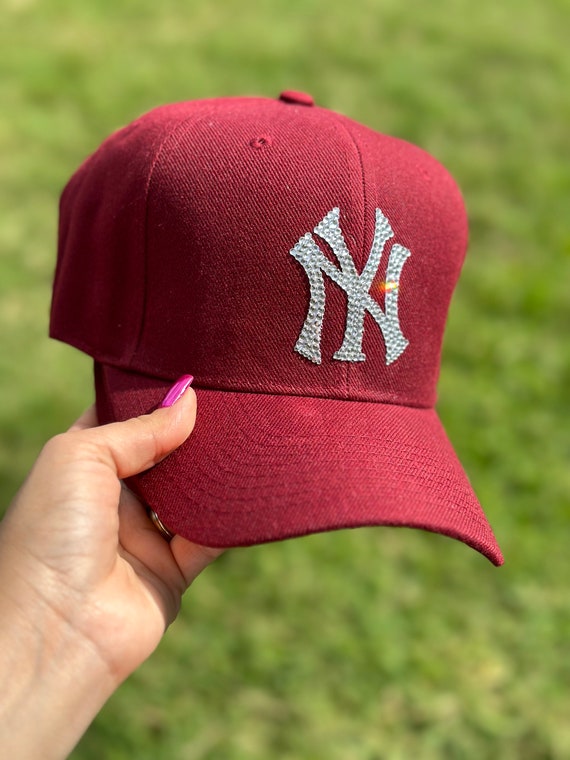 Rhinestone Baseball Hat: Personalized Team Logo Cap - Etsy display picture 3