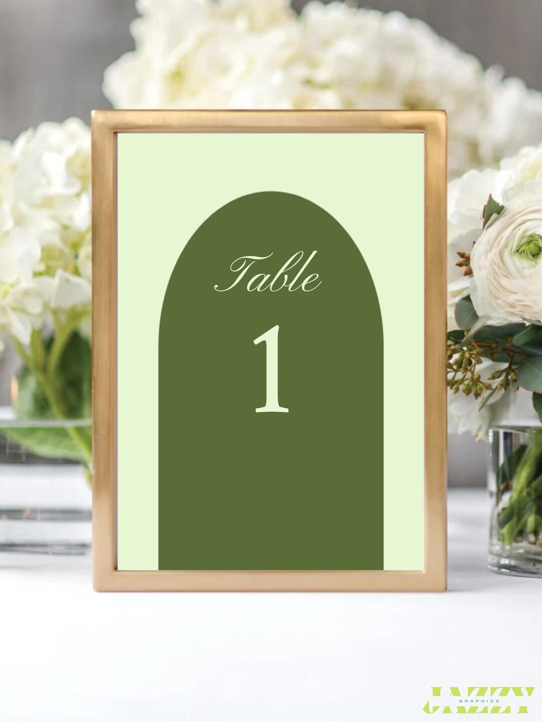 Table Number Printable Template, Place Card Printable Template, Instant