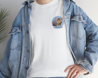 Heavy Cotton Tee With Front & Back Patterns