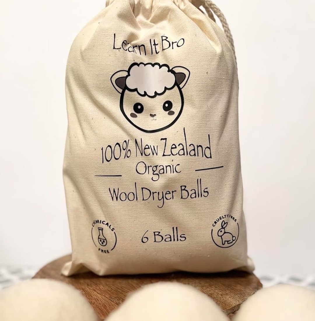 Wool Dryer Balls 100 New Zealand Organic Wool Chemical and Cruelty