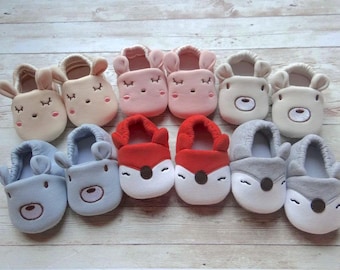 Adorable Soft Breathable 100% Cotton Footwear & Socks For Newborn Baby