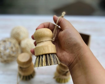 Eco Friendly Cleaning Brush Set: Sisal Coconut Wooden Handle
