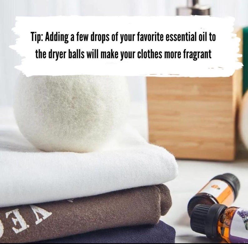 Boules de séchage en laine : 100 % laine de Nouvelle-Zélande, sans produits chimiques, lot de 6 image 11