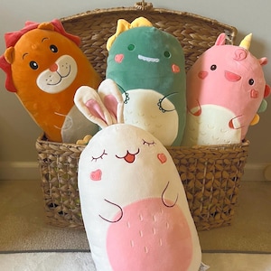 Squishy Stuffed Animal Pillow – Cute Plush Sleeping Cushion