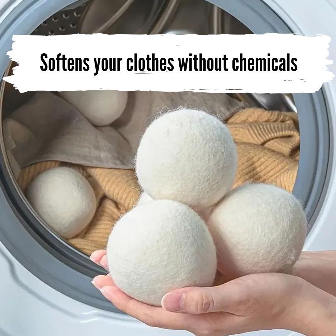 Wool Dryer Balls 100 New Zealand Organic Wool Chemical and Cruelty