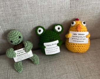 Crochet Turtle Doll: Handmade Animal Shaped - Supportive Gift