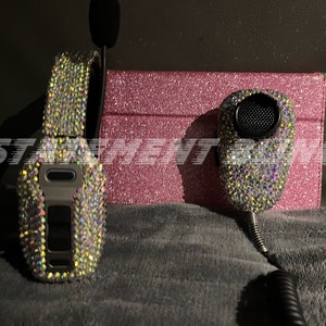 Headphone and microphone set with  individually placed stones